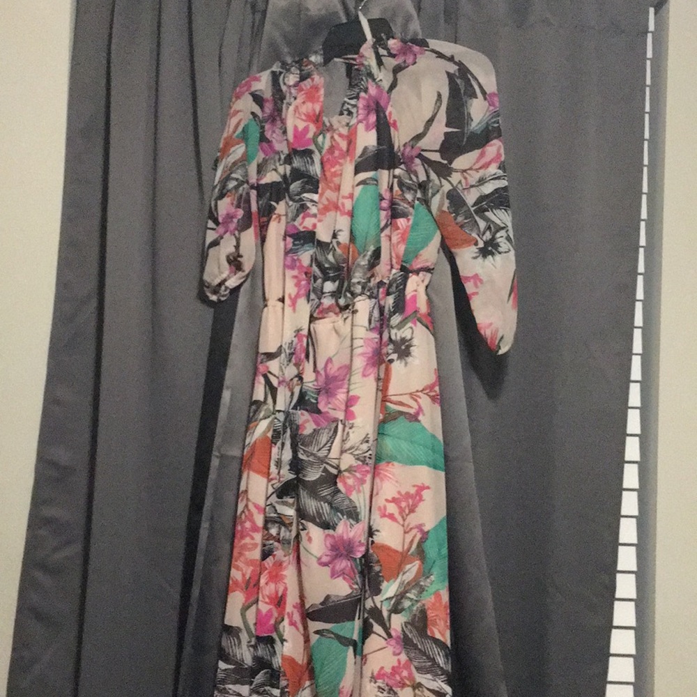 Long multi colored dress